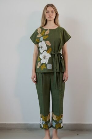 Stargaze Lily Side tie top with co-ordinated pants