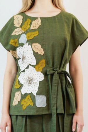 Stargaze Lily Top Olive